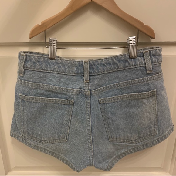 American Apparel Denim Button-Up Shorts - Picture 4 of 5